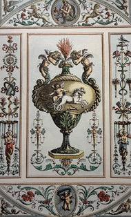 Michelangelo Pergolesi — Central design of urn with design of cherub driving horse-drawn chariot