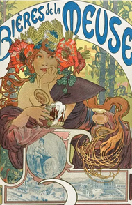 Alphonse Mucha - Bieres de la Meuse
