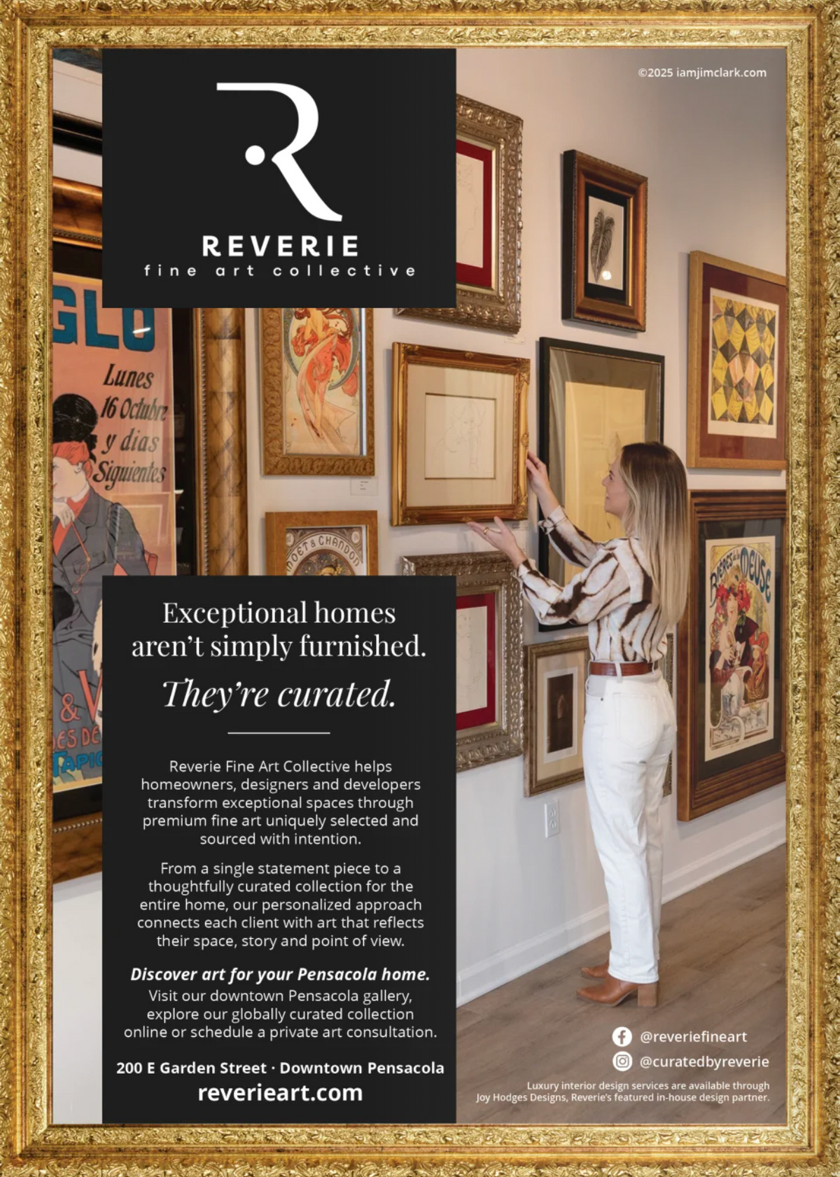 Reverie Fine Art featured in Forbes Global Properties and Levin Rinke Pensacola magazine