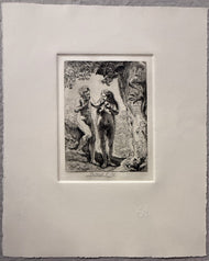 Amand-Durand after Rembrandt — Adam and Eve