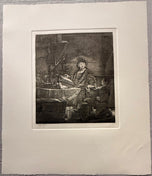 Amand-Durand after Rembrandt — Jan Uytenbogaert, The Goldweigher