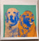 Two Golden Retrievers — Warhol-Inspired Pop-Art Screenprint