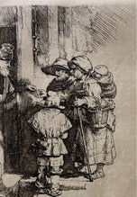 Amand-Durand after Rembrandt — Beggars Receiving Alms at the Door of a House
