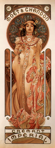 Alphonse Mucha - Moët and Chandon Grand Cremant Imperial